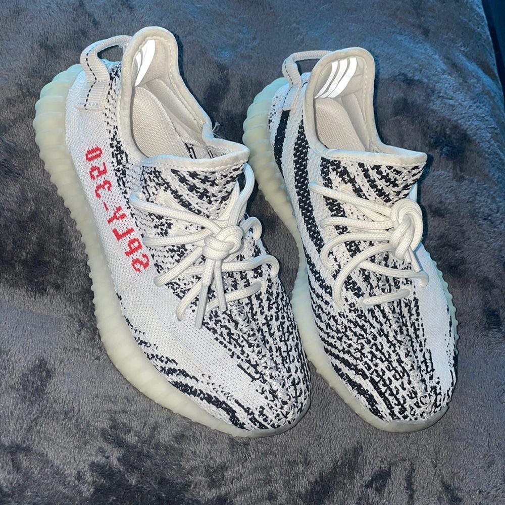 Zebra Yeezys